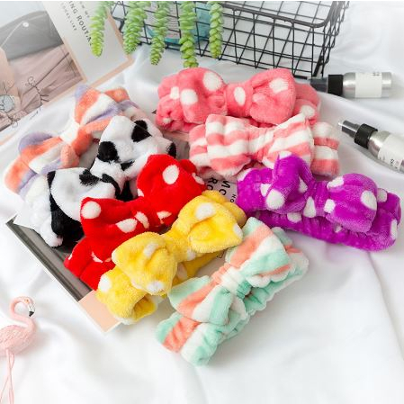 BANDANA BULU BANDO ALA KOREA EMPUK LUCU BANDO CUCI MUKA BANDO MASKER