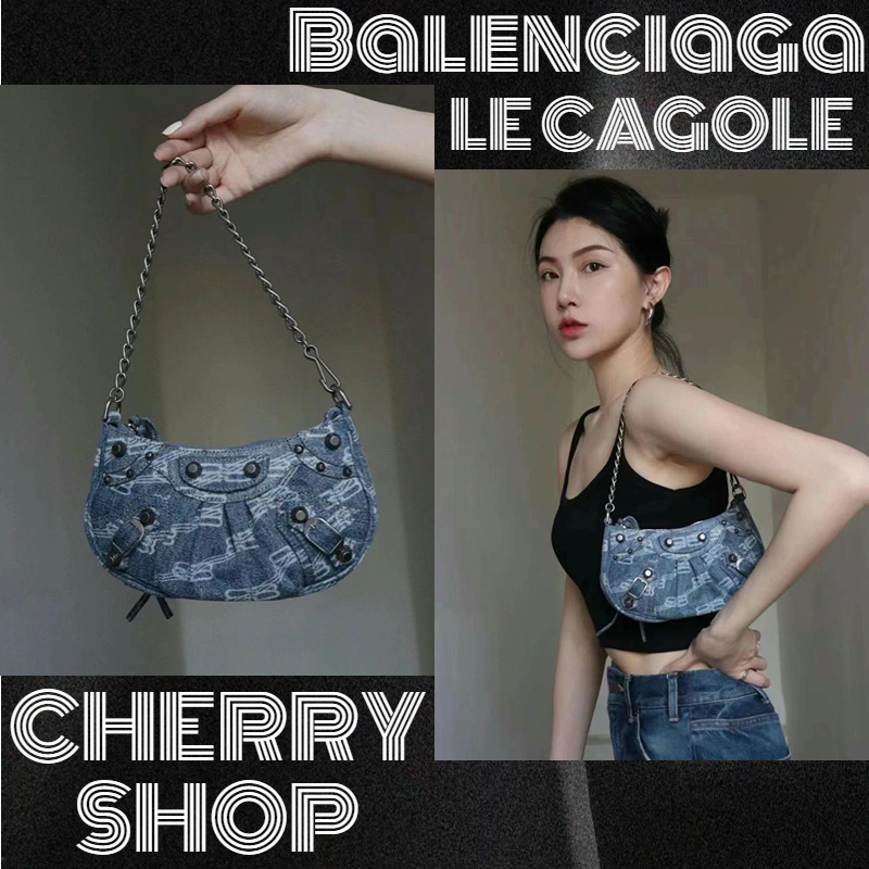 ✨100% authentic  Balenciaga LE CAGOLE MINI CHAIN BAG/Tas Tangan Wanita/Tas Rantai/Tas Bahu