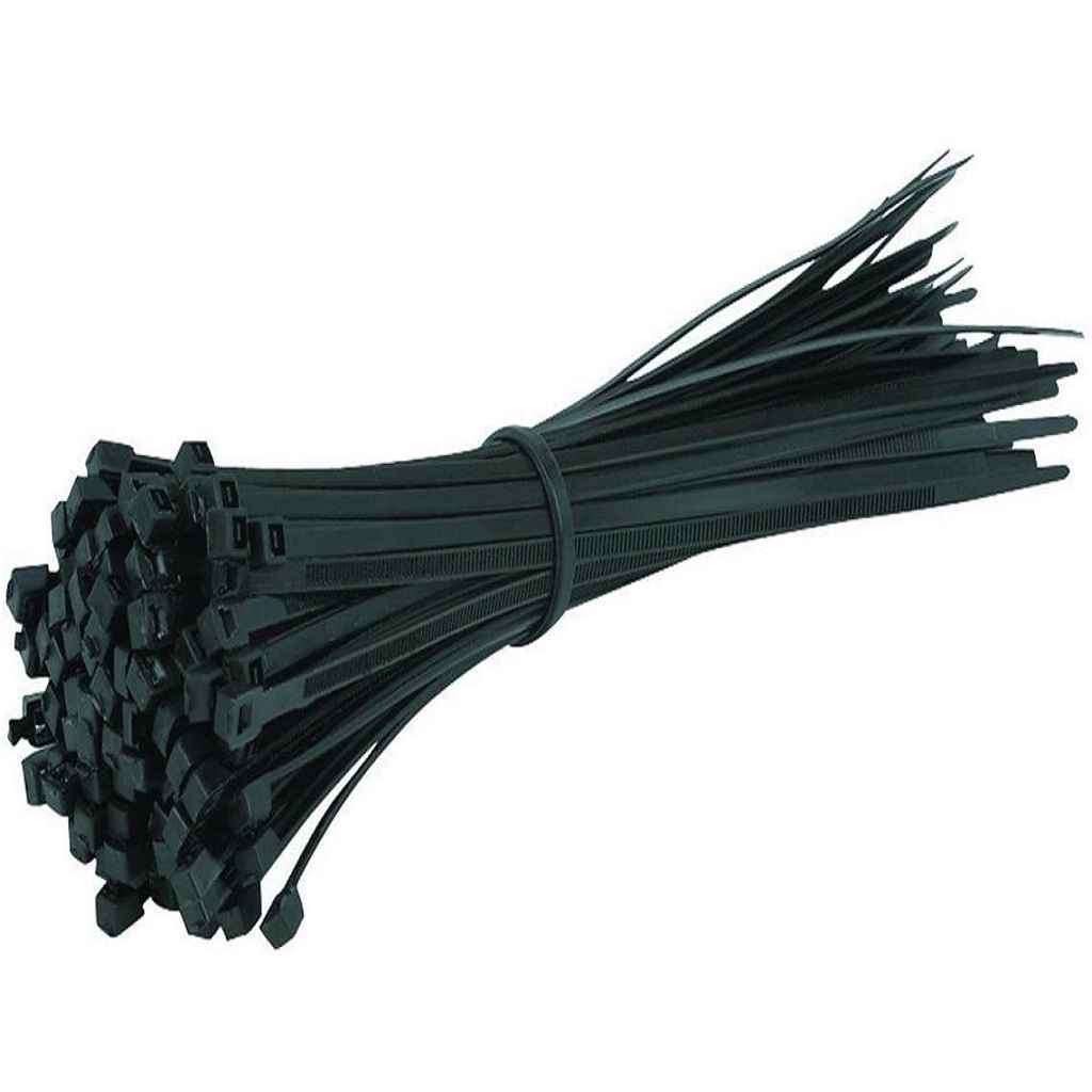 Cable Ties Kabel Ties nylon Kabel Tis 10cm 15cm 20cm 30cm hitam Putih kabel pengikat kantong makanan