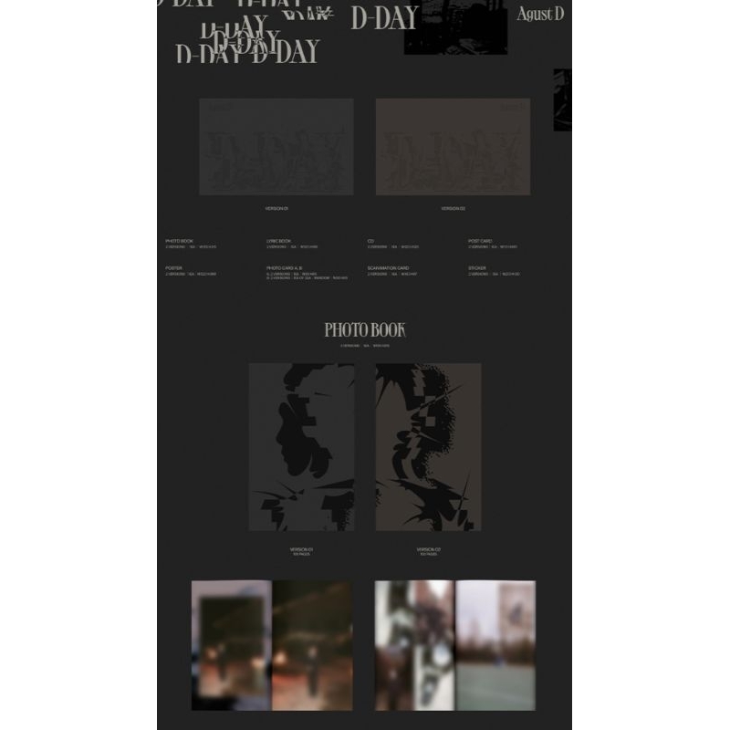 [PO] Agust D 'D-DAY' Album by CwMerch13