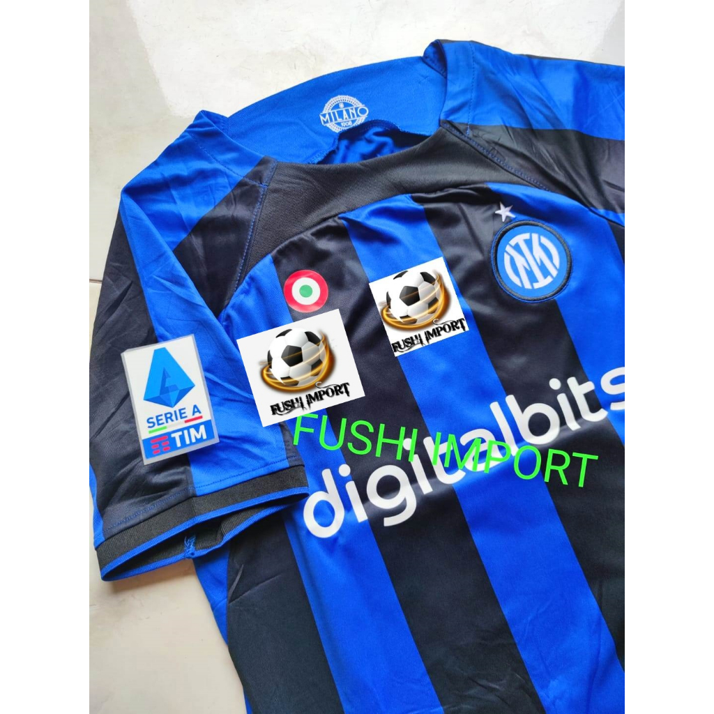 Jersey Baju Bola Inter Home Full Patch 2022 2023 Grade Ori