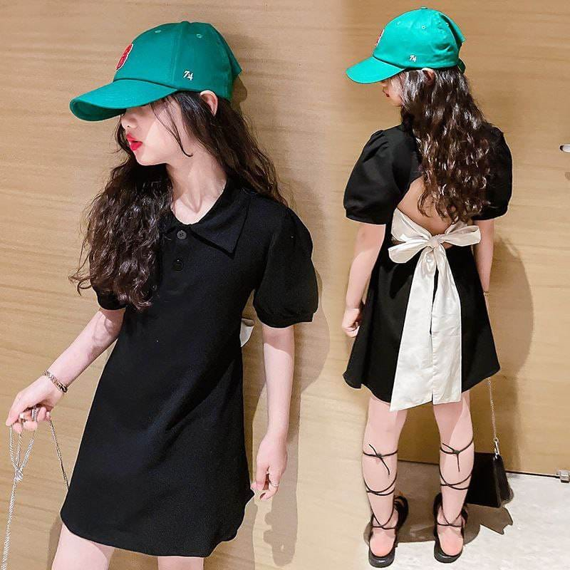 Dress Anak Perempuan Simple Sexy Black