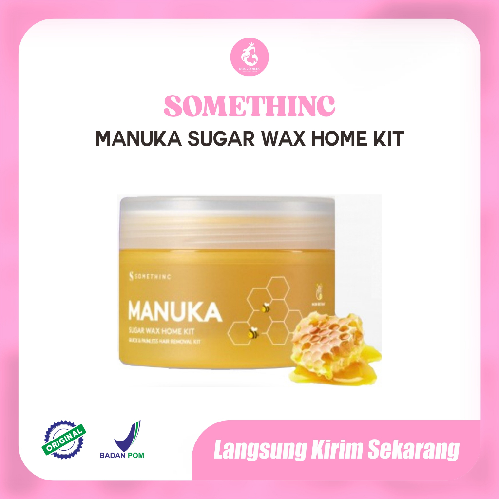SOMETHINC Manuka Sugar Wax Home Kit (Waxing Natural untuk Tubuh) 200gr