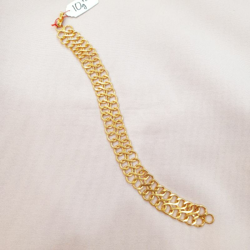 Gelang rantai emas asli kadar 300 6K