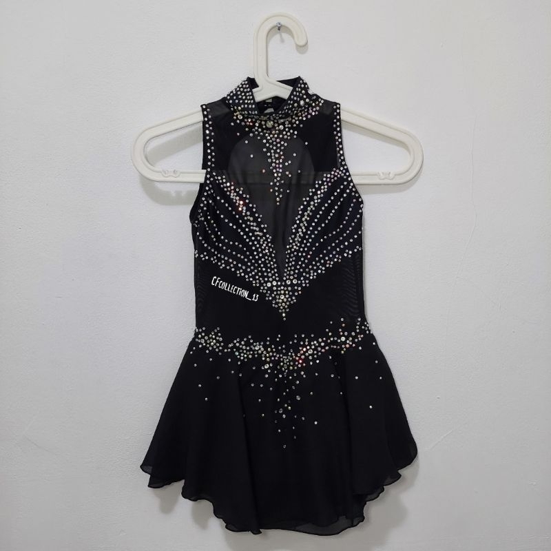 Dress / Baju Ice Skating Anak Perempuan warna hitam