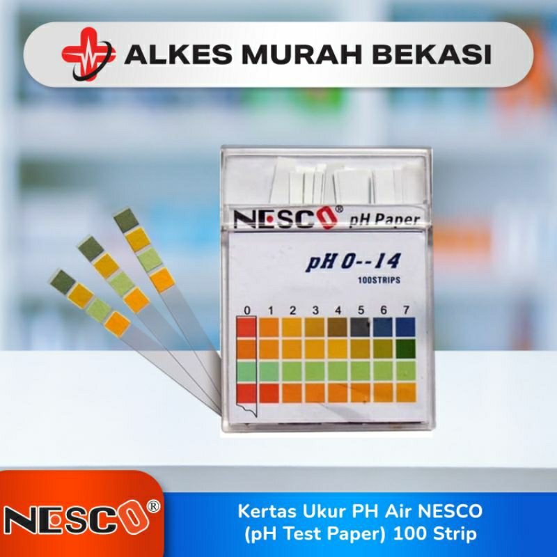 NESCO Kertas ukur pH air isi 100 strip