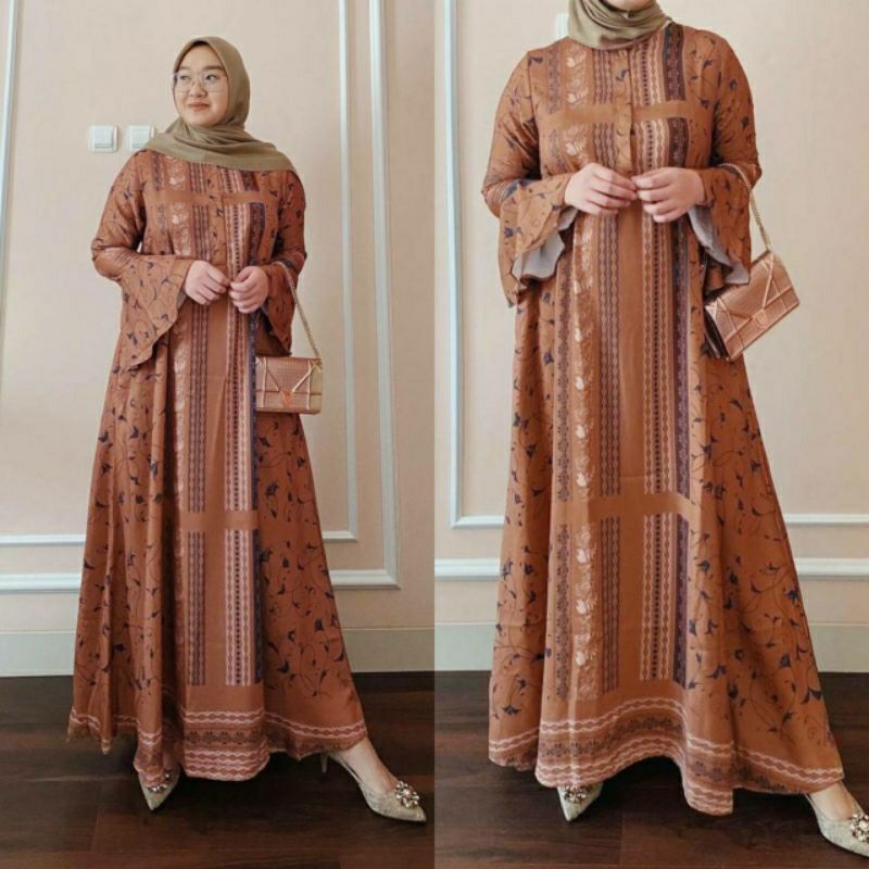 Gamis maxmara Lux Shield mewah murah terbaru best seller maharani raflesia dress/dress kondangan gamis maxmara Sultan