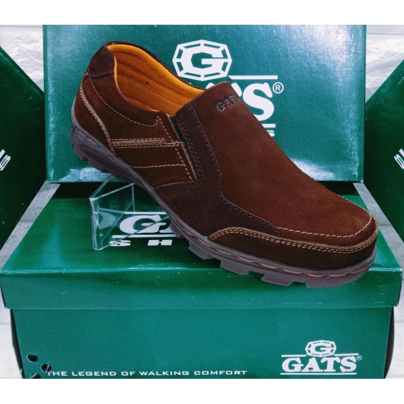 GATS TO 2206 COKLAT Sepatu Kulit Pria Original