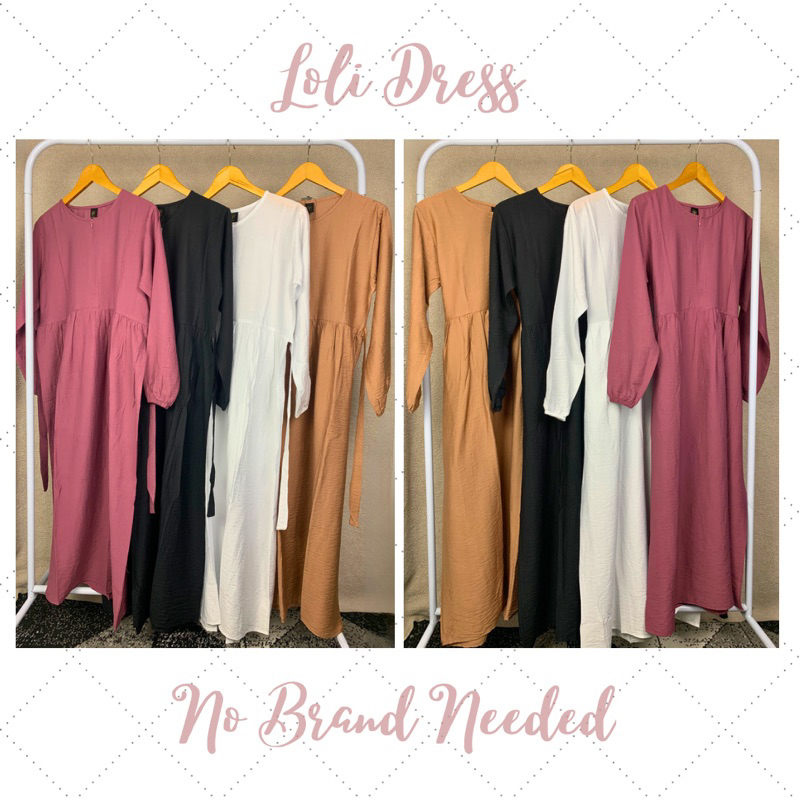 Loli Dress - Dress Gamis Wanita Linen / Busui Wudhu Friendly