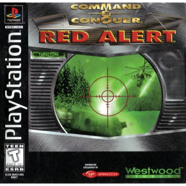 KASET CD GAME PS1: COMMAND & CONQUER RED ALERT (2 DISC)