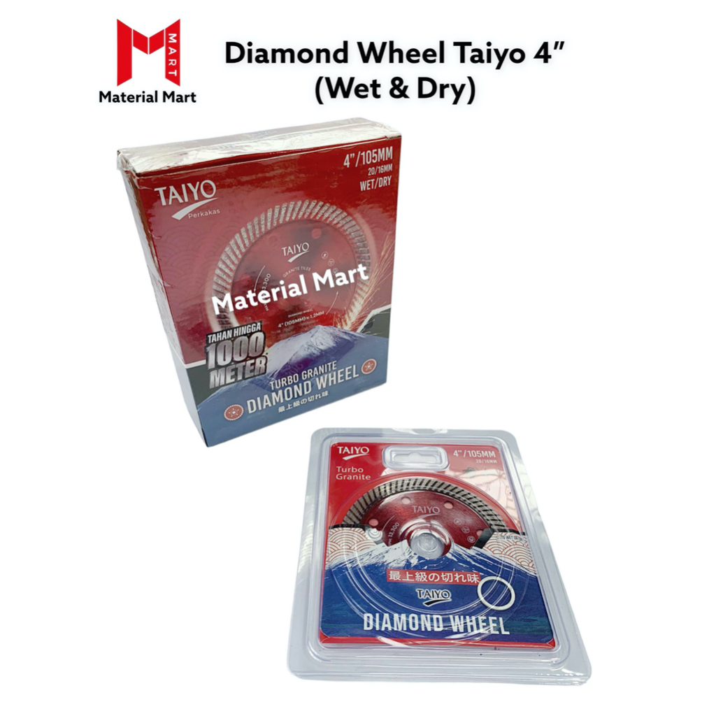 Diamond Wheel Turbo Wet Dry | Mata Gerinda Keramik Granit Basah Kering | Material Mart