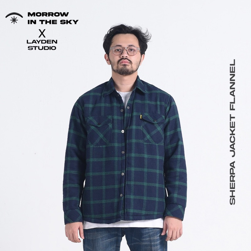 Jaket Sherpa Flannel -  Morrowsky X Laydenstudio