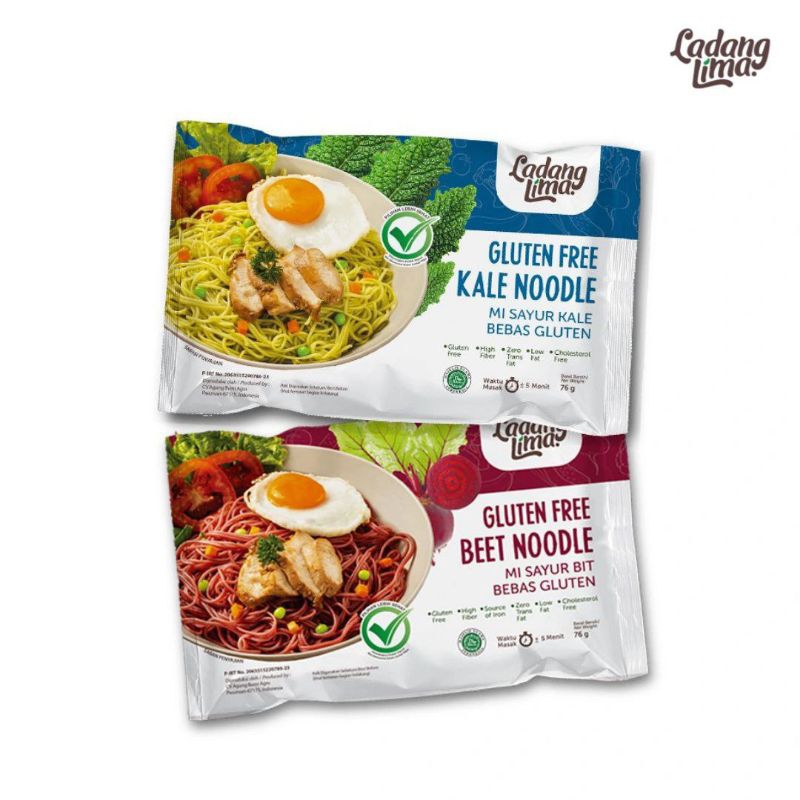 

LADANG LIMA GLUTEN FREE VEGGIE NOODLE | MIE INSTANT SAYUR BEET KALE | MIE GORENG BEBAS GLUTEN