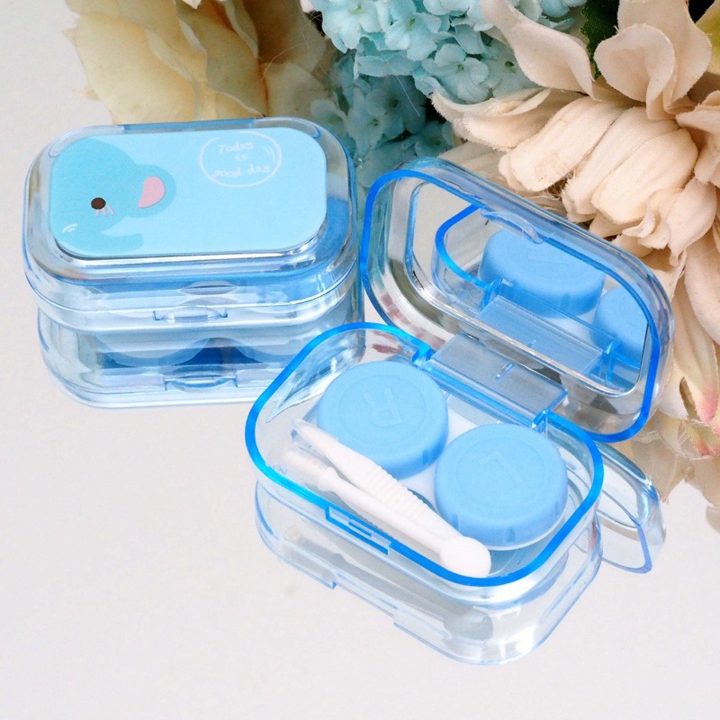 (GROSIR 7.000) Kotak Softlens 3.0 MINI KARAKTER / Tempat Softlens / Case Softlens / Travel Kit