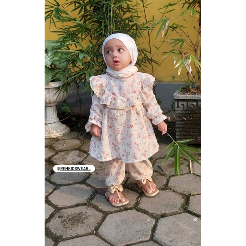 setelan anak perempuan 1 2 3 tahun baju anak perempuan one set tunik anak balita cewek 6 12 bulan JOLLY sheila  ALITA one set