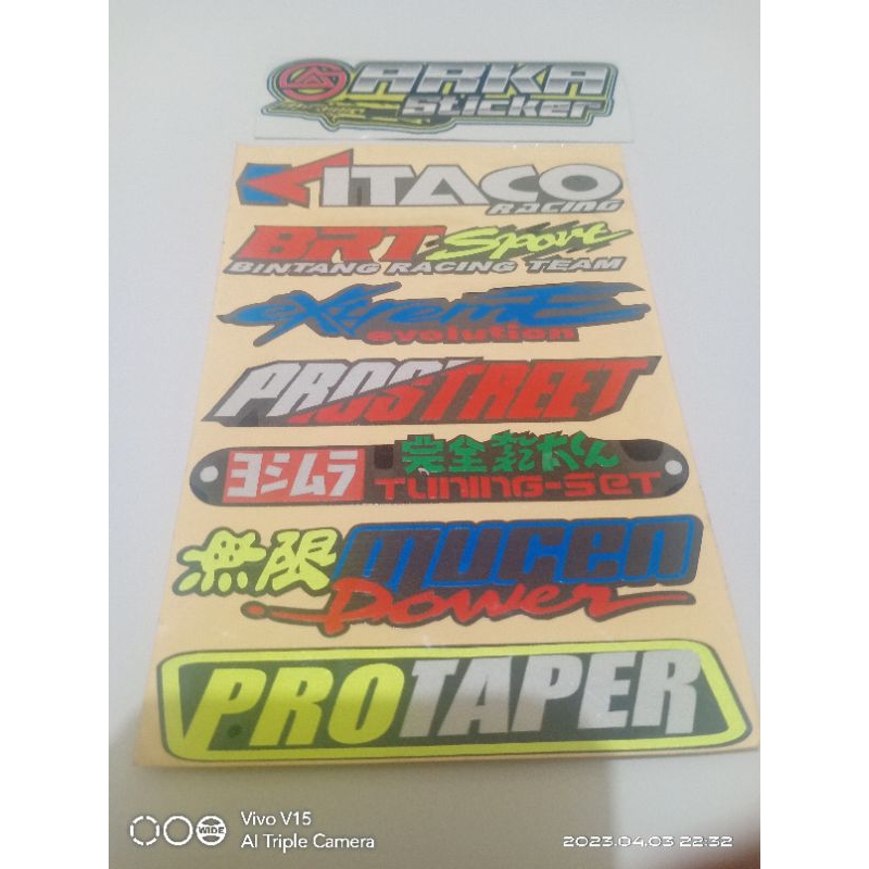 

STICKER PAPAN UKURAN 10X15CM ISI 7
