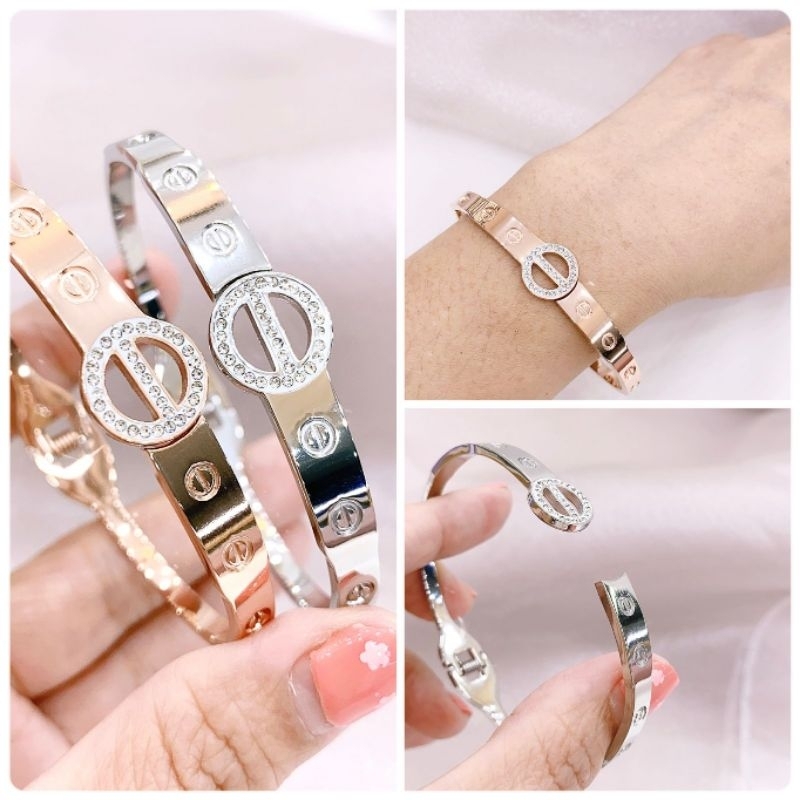 Gelang Titanium asli Premium Quality Anti karat anti alergi Stainless steel ori 772