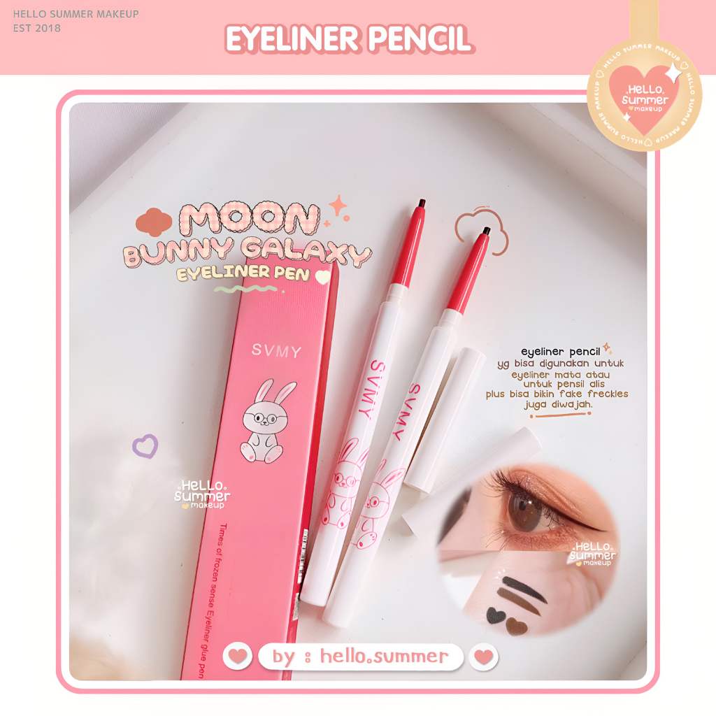 Moon Bunny Galaxy Eyeliner Pencil Black &amp; Brown 0.2 gr