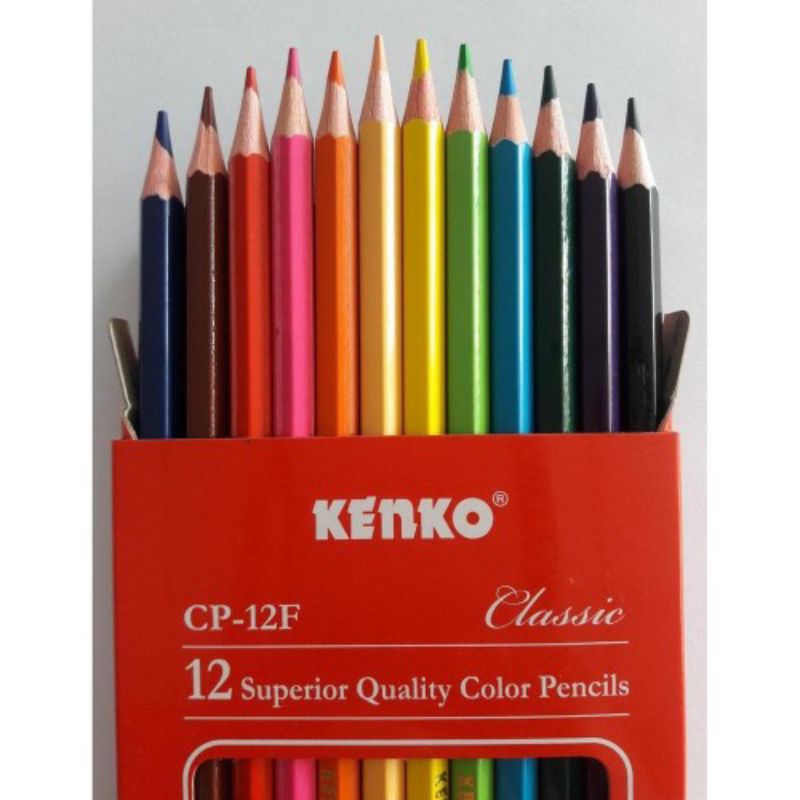 

(PCS) PENSIL WARNA KENKO 12 WARNA PANJANG CP12F