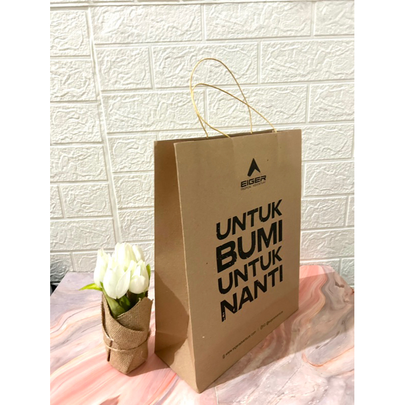 Paper Bag EIGER Pembungkus Kado ( Ready Stock JKT )