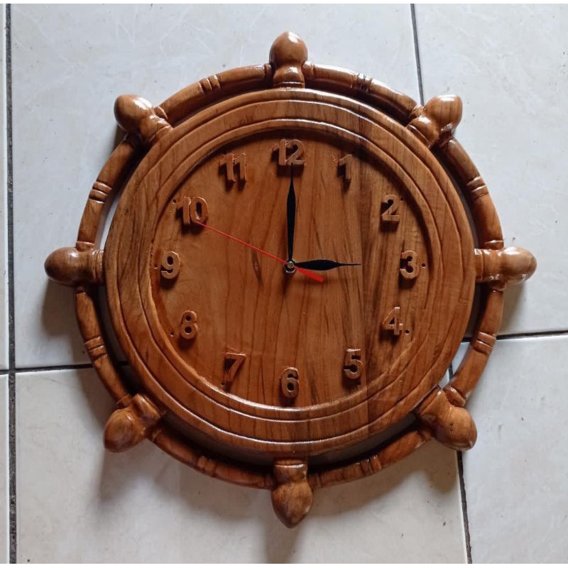 jam dinding/jam kayu/jam jangkar