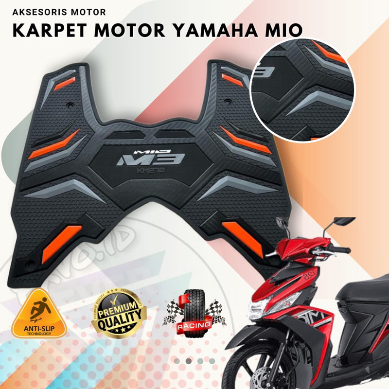 Karpet Motor Mio M3 / Karpet Mio M3 / Alas Kaki Mio M3 / Pijakan Kaki Mio M3