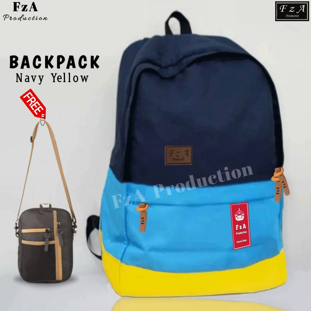 FzA Official - Tas Ransel Punggung Distro Casual Pria Wanita / Tas Ransel Laptop Backpack Original - NYSL