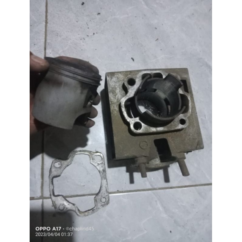 PAKET NGEBUT BLOK PISTON SEHER SATRIA 2TAK SPEK 59MM OS 50 RGR NPP BORING LINER NO OB