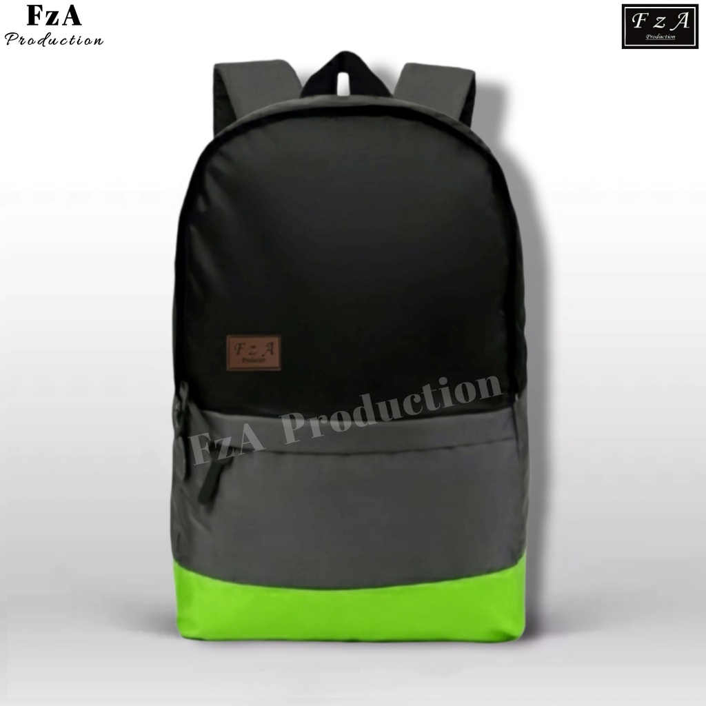 FzA Official - Tas Ransel Gendong Laptop Distro Sekolah Kuliah Pria Wanita Backpack Original Tas Punggung Laptop - BGNSL