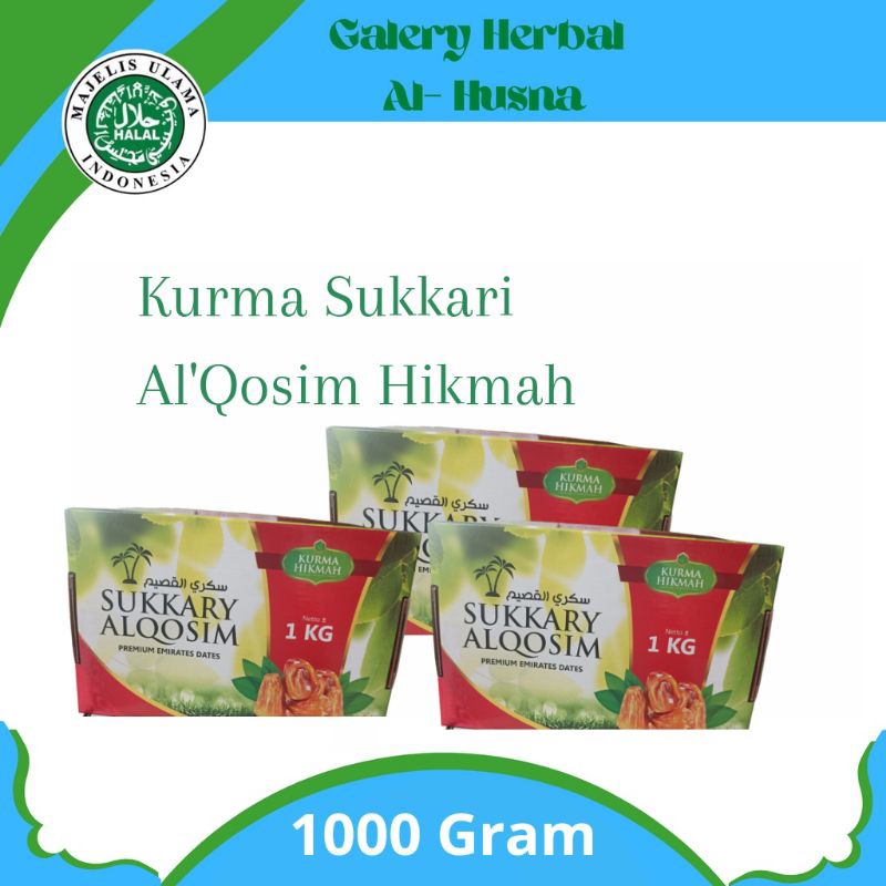 

Kurma Sukkari Al Qosim Premium Emirates Dates Kurma Hikmah 1 kg