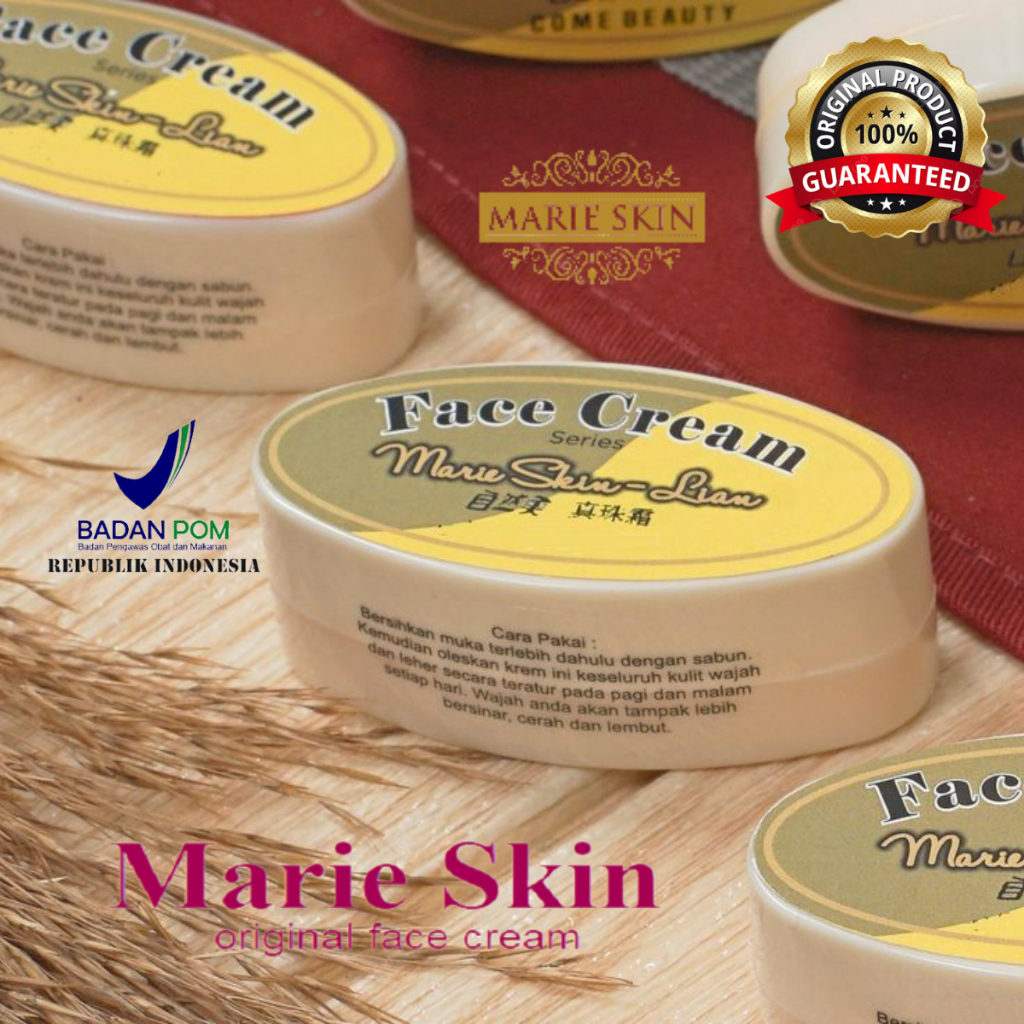 Face Cream - Marie Skin Lian Asli 100% Original - Produk Face Cream Pelembab Siang Malam Pencerah Wa