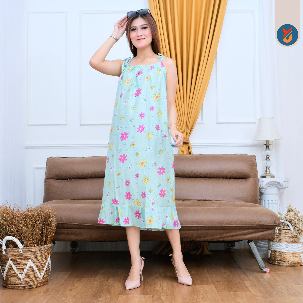 YashCollection Daster Yukensi Ruffle Tali Fit XL