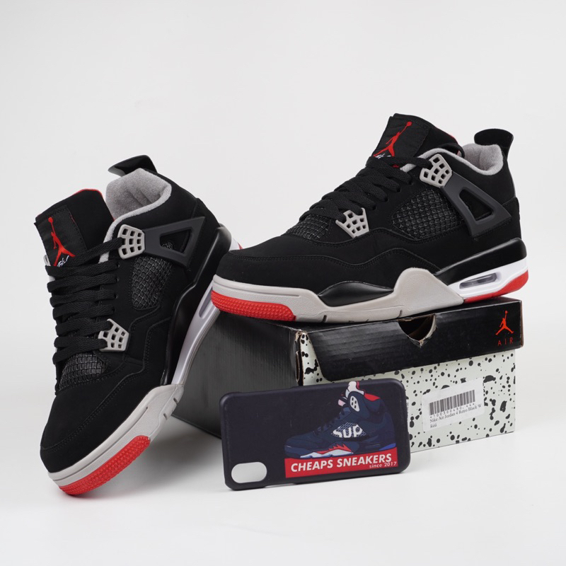 Nike Air Jordan 4 Retro Black White Red