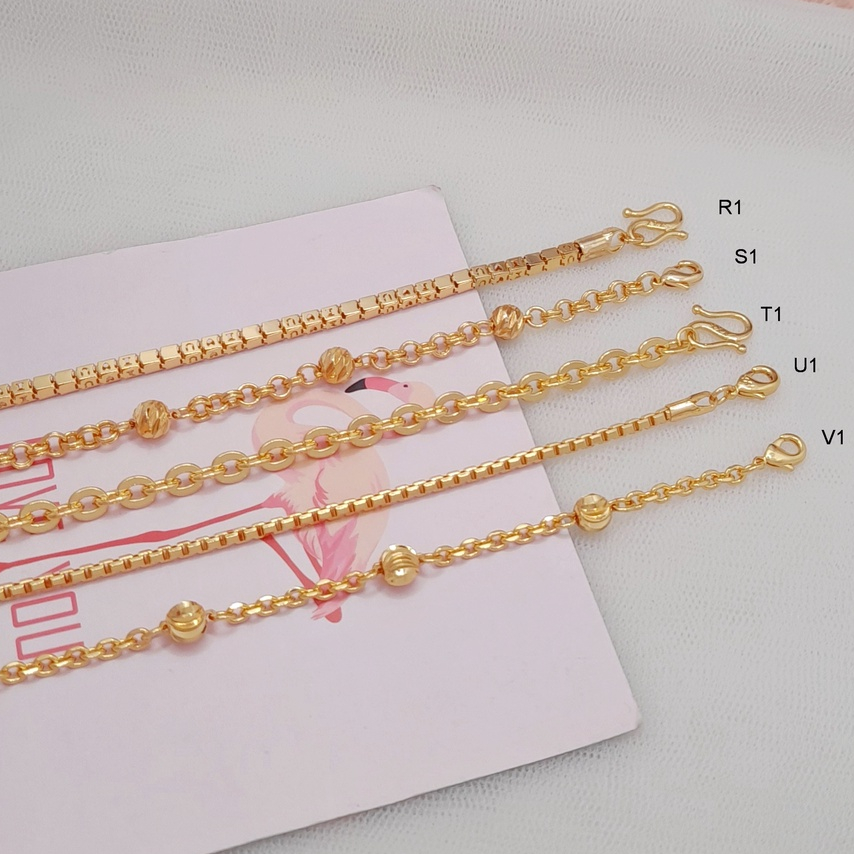 RINN Jewelry Gelang Tangan Wanita Xuping Warna Gold Emas - BB242