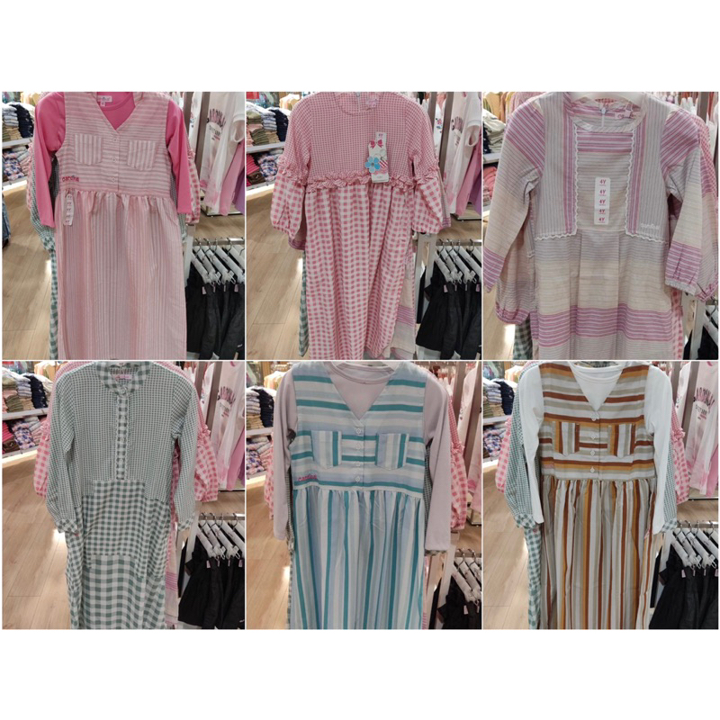 Gamis anak perempuan brand Cardinal kids (2-14th)