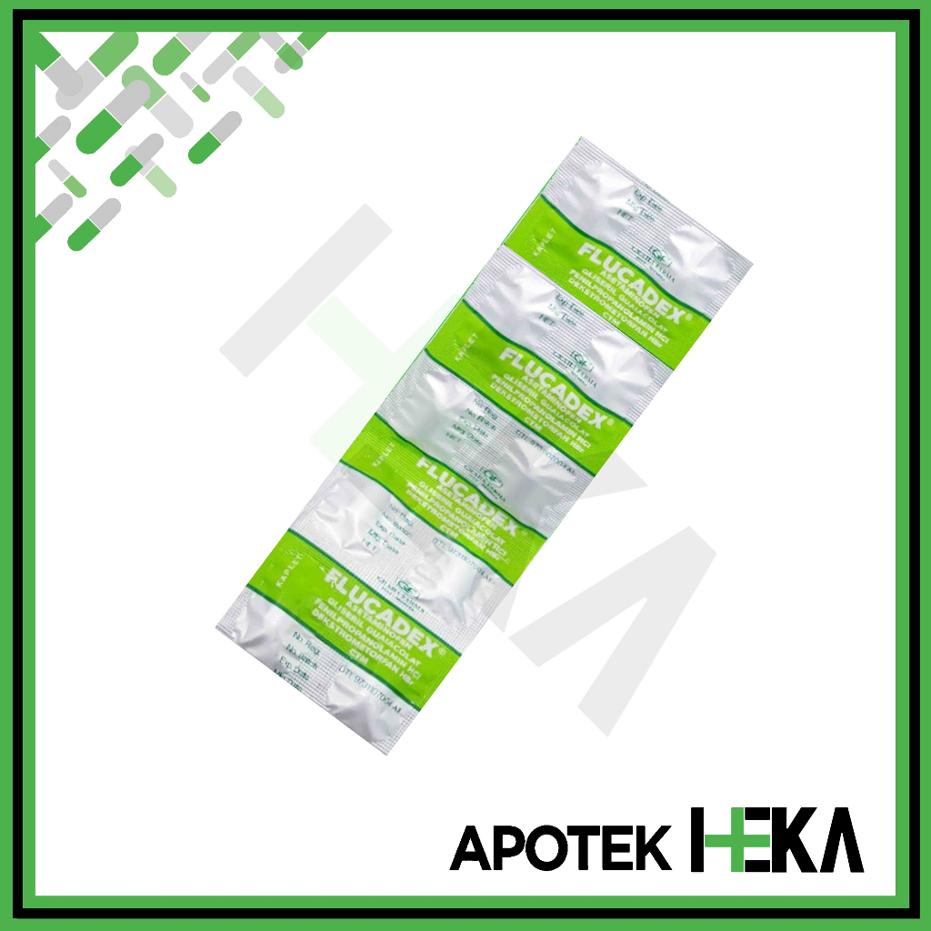 Flucadex Tablet Strip isi 10 Tablet - Obat Batuk Flu Demam (SEMARANG)