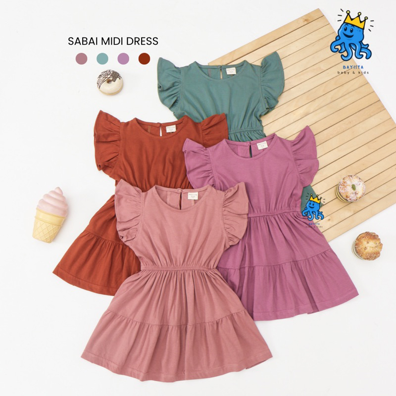 SABAI MIDI DRESS ANAK BY BAYIITA