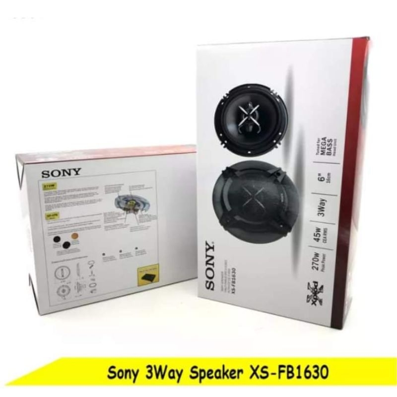 Coaxial Sony XS-FB1630 NEW - Sony 6 inch Coaxial 3Way - Three Way Coaxial speaker vocal 6"