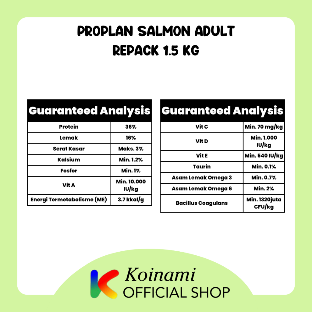 PROPLAN SALMON 1,5 KG SALMON / MAKANAN KUCING / CAT FOOD