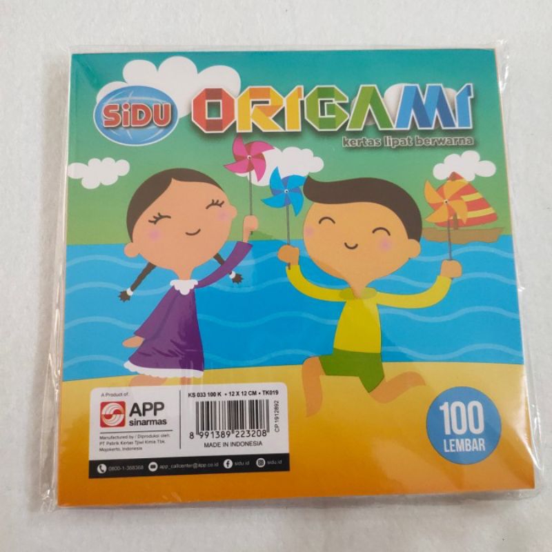 

(PCS) ORIGAMI / KERTAS LIPAT SIDU 12X12 100S