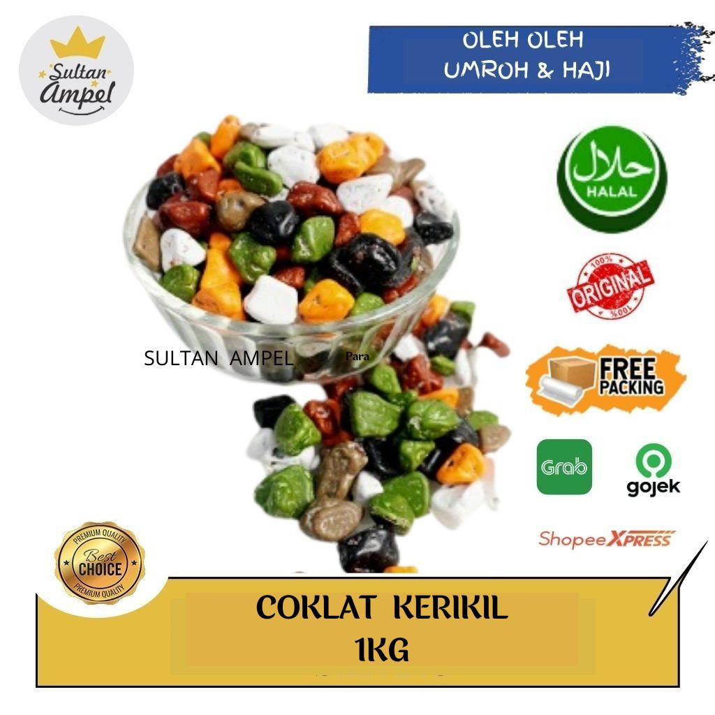 

Cokelat Kerikil Fanatik Arab Premium 1KG Stone Chocolate Khas Turkey Untuk Moodbooster Lumer Dimulut Dimakan