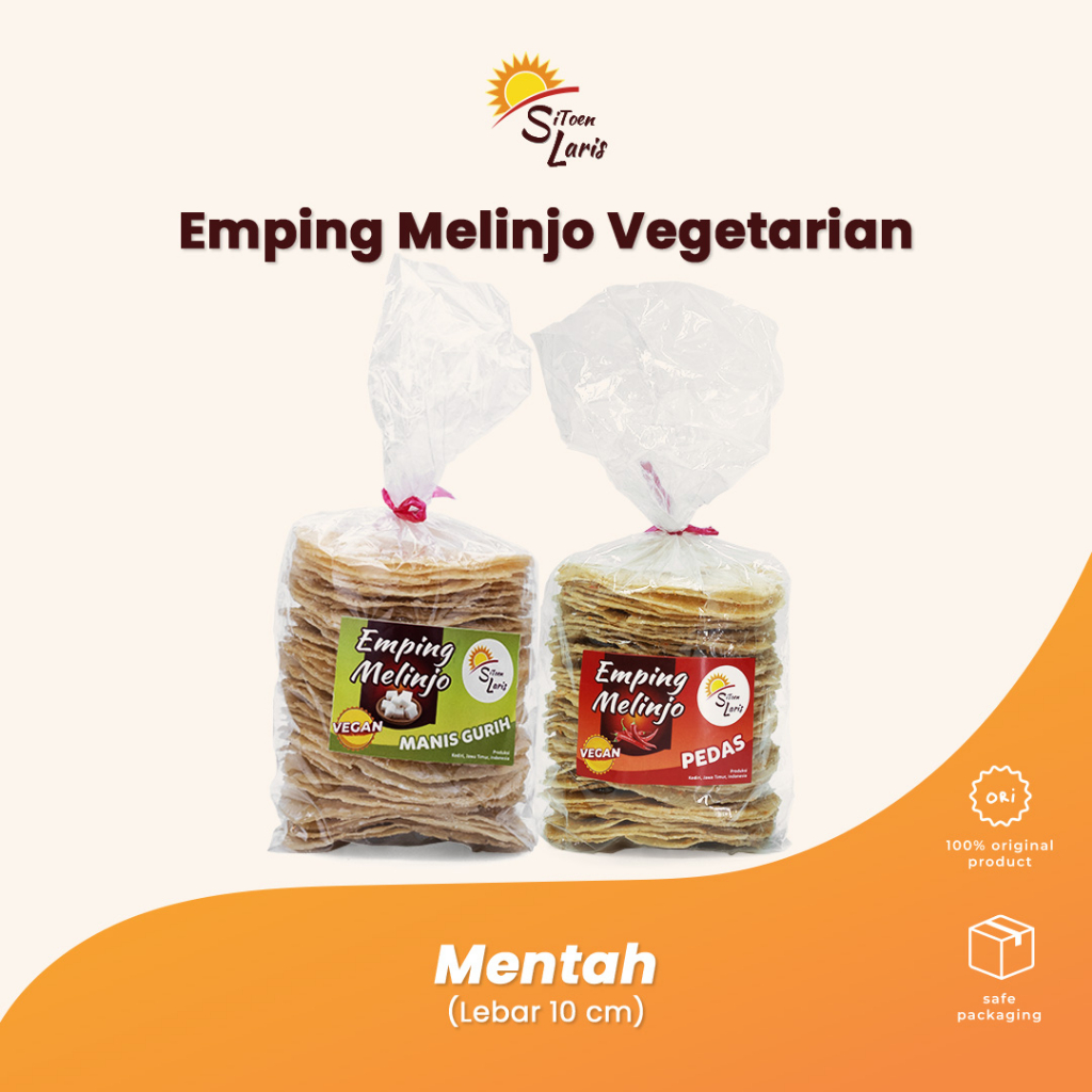 

Emping Melinjo (Gnemon) VEGETARIAN Lebar MENTAH , D10 cm