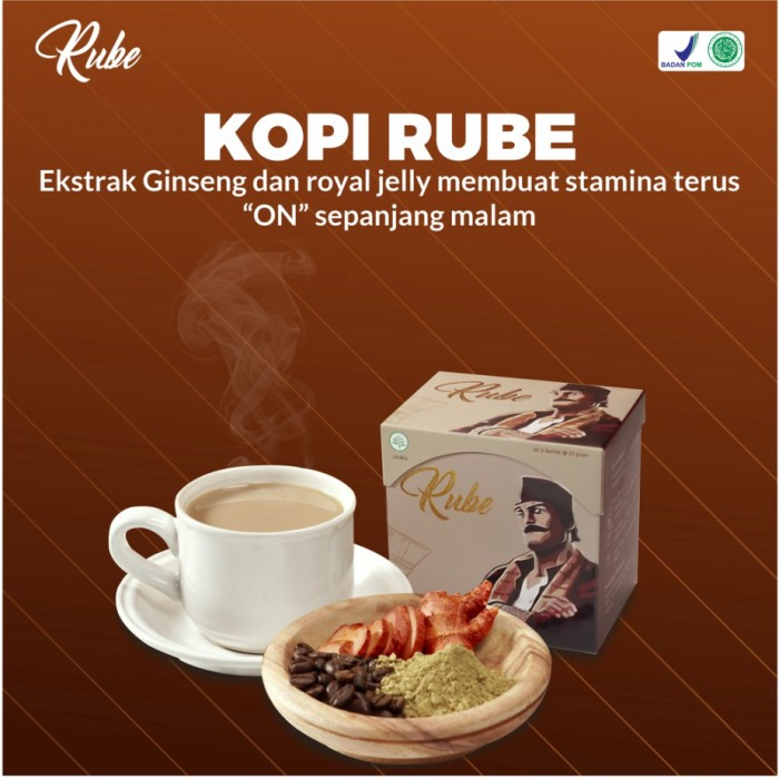 TERLARIS RUBE COFFEE HALAL ISI 5 SACHET