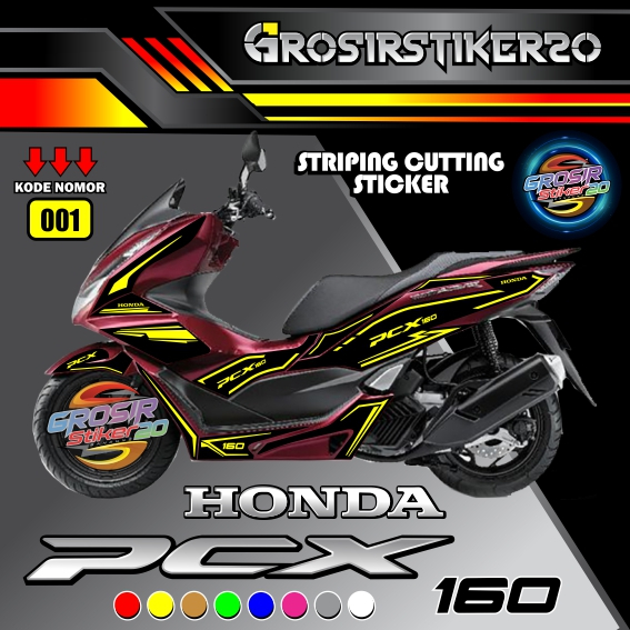 STRIPING CUTTING STIKER HONDA PCX 160 / STIKER CUTTING HONDA PCX 160 / CUTTING STIKER VARIASI
