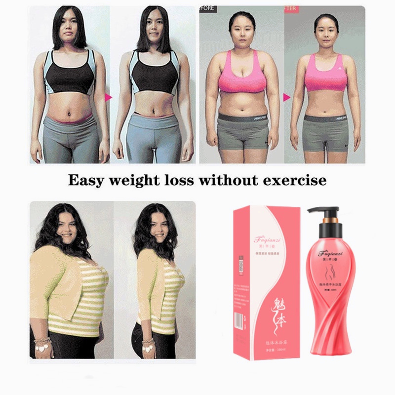 Sabun pemutih pelangsing badan Sabun mandi cair parfum Whitening body wash 330ML Memutihkan dan melembabkan kulit tubuh Mandi dan turunkan berat badan dengan mudah Sertifikasi resmi 100% asli dan efektif