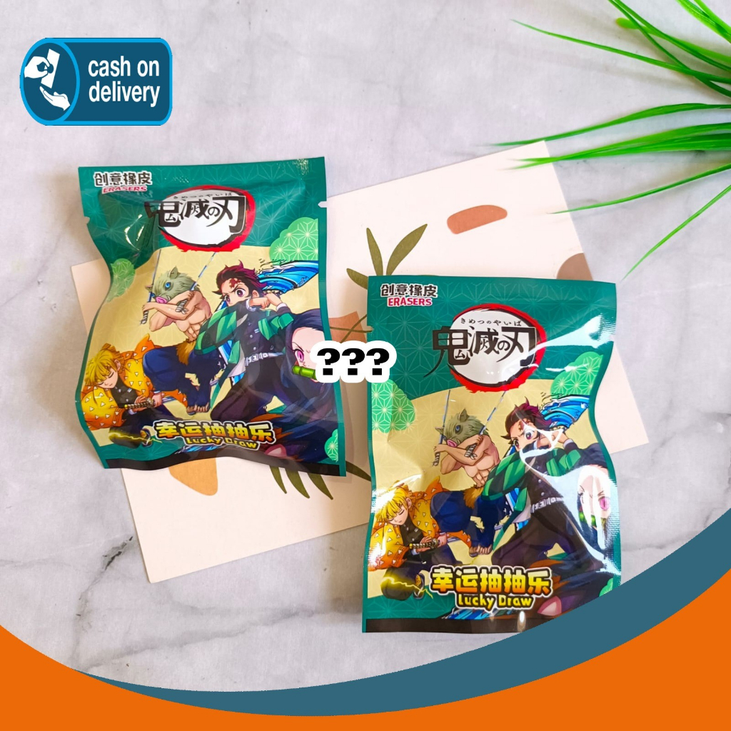 

PENGHAPUS MISTERY PLASTIC BAG DEMON SLAYER SETIP STIP ERASER LUCU UNIK KARAKTER