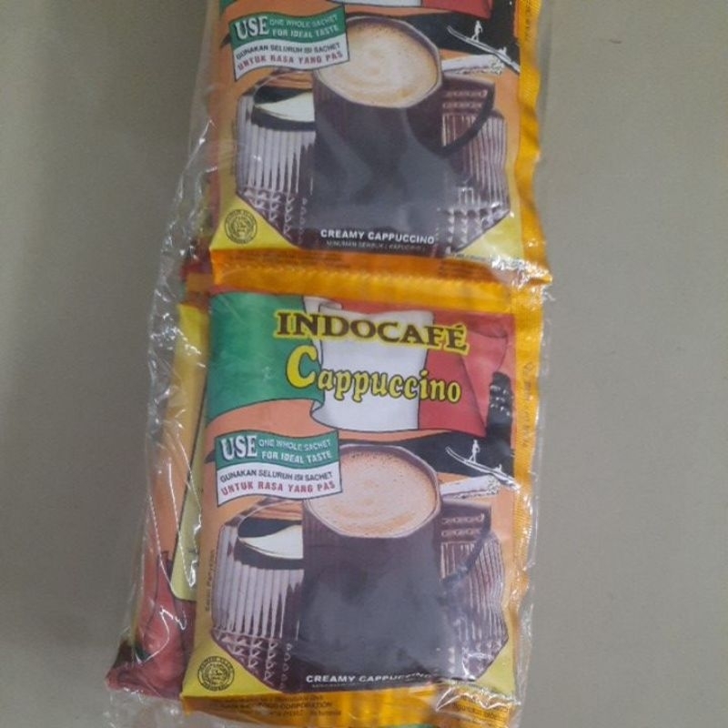 

indocafe cappucino isi 10sachet renceng harga termurah