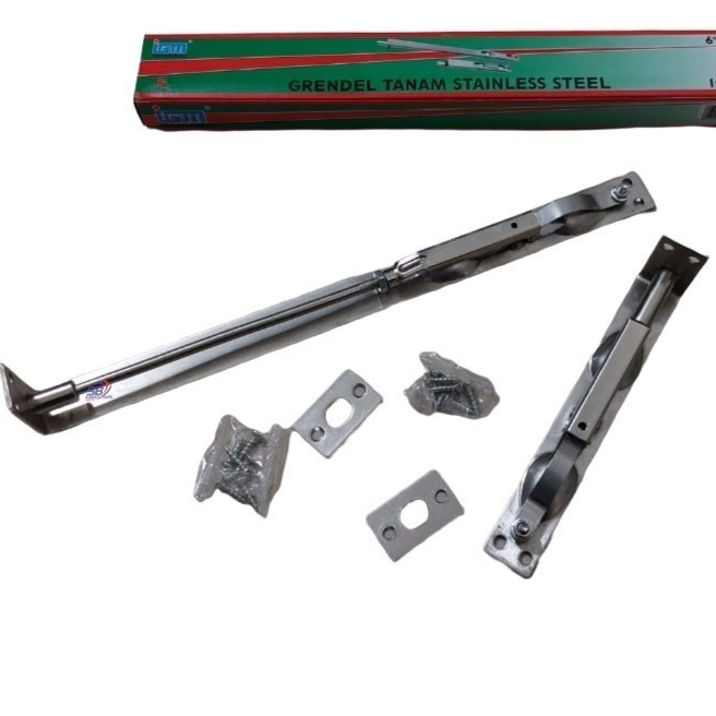 Grendel Slot Pintu Tanam Stainlesss Steel/GRENDEL TANAM IGM 6+12&quot; SN/ GRENDEL PINTU SELOT JENDELA BERKUALITAS