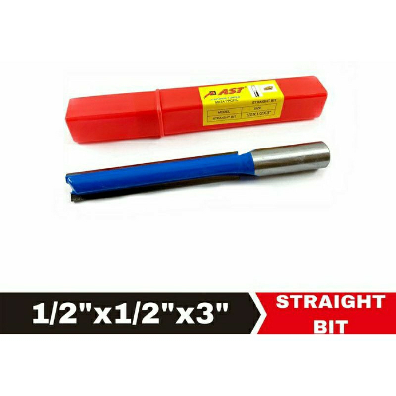 MATA ROUTER BIT STRAIGHT BIT PANJANG AST 1/2×1/2×3