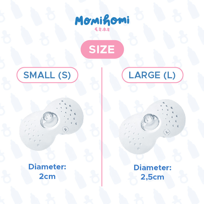 MOMI HOMI Pelindung Puting 03 Bahan Silikon Untuk Menyusui nipple Cover shiled breast pad  BPA Free Bebas Bahan Kimia Nipple Shield